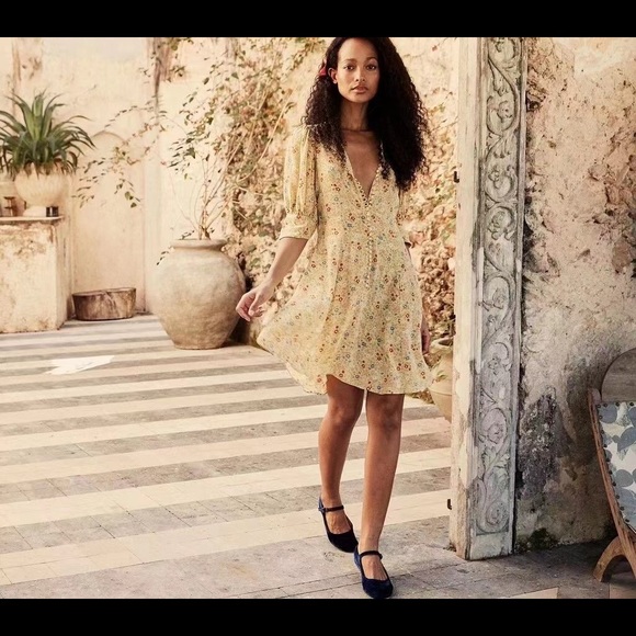 Doen Ceres Mini Dress in Lily of the Valley Floral - Picture 6 of 10